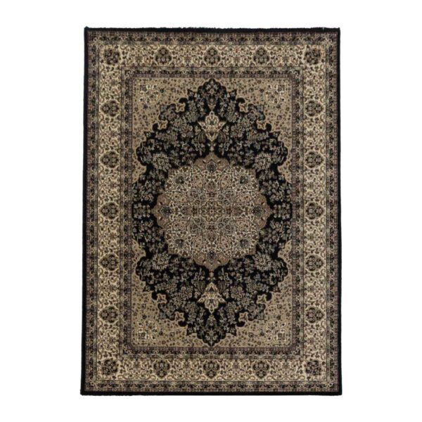Orientalischer Teppich Schwarz Kashmir 2608 Gesamtansicht