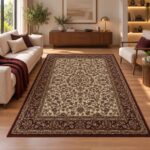 Orientalischer Teppich Creme Kashmir 2604 in Perspektive